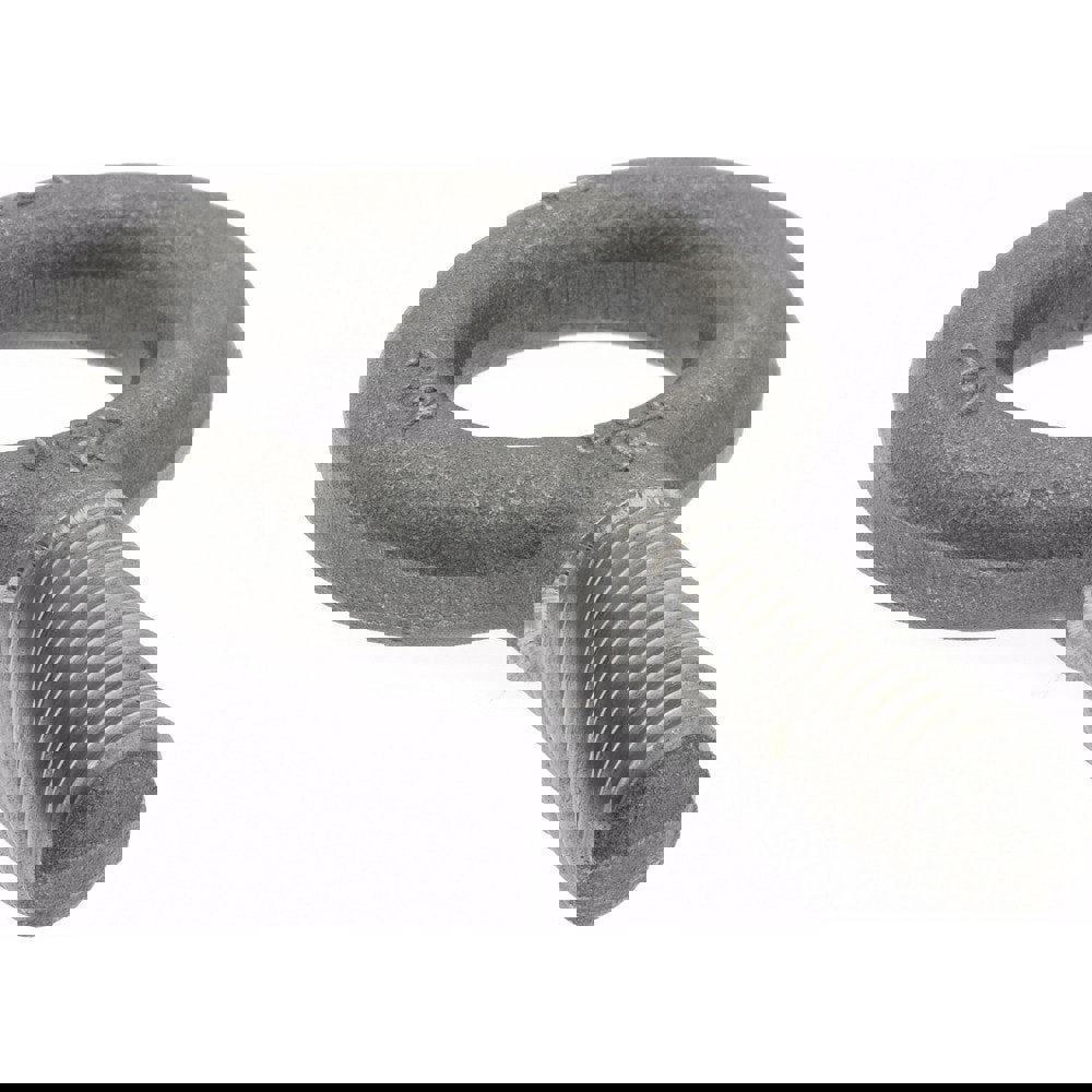 Fixed Lifting Eye Bolt: Without Shoulder, 2,400 lb Capacity, 1/2-13 Thread, Grade 1030 Steel